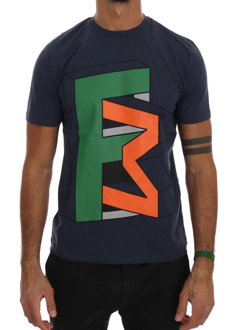 Frankie Morello Men's Branded T-Shirt Blue TSH1288 - S