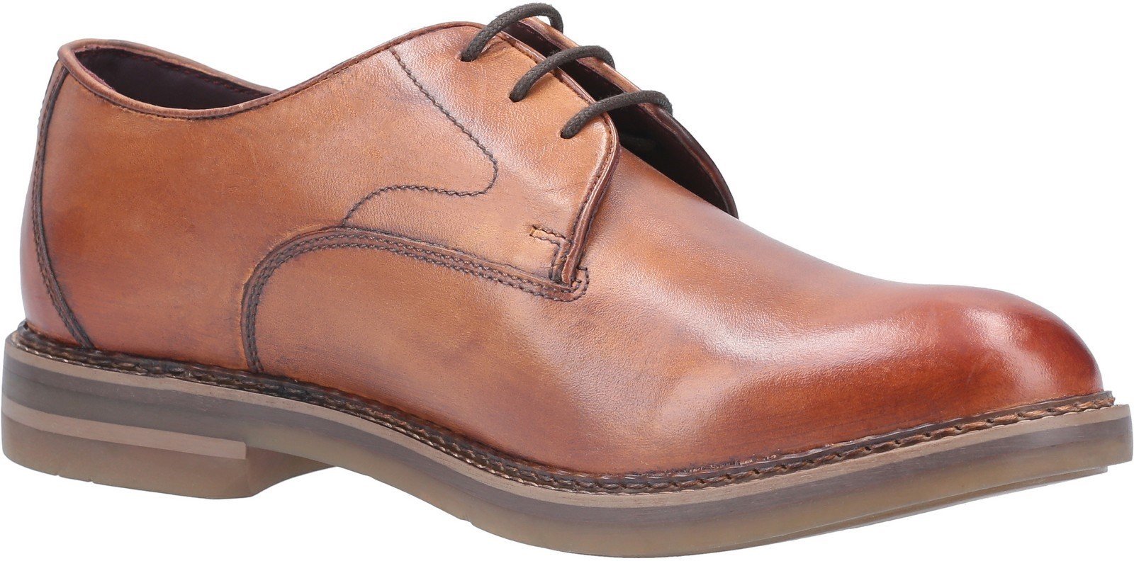 Base London Men's Wayne Burnished Lace Up Shoe Various Colours 29439 - Tan 6