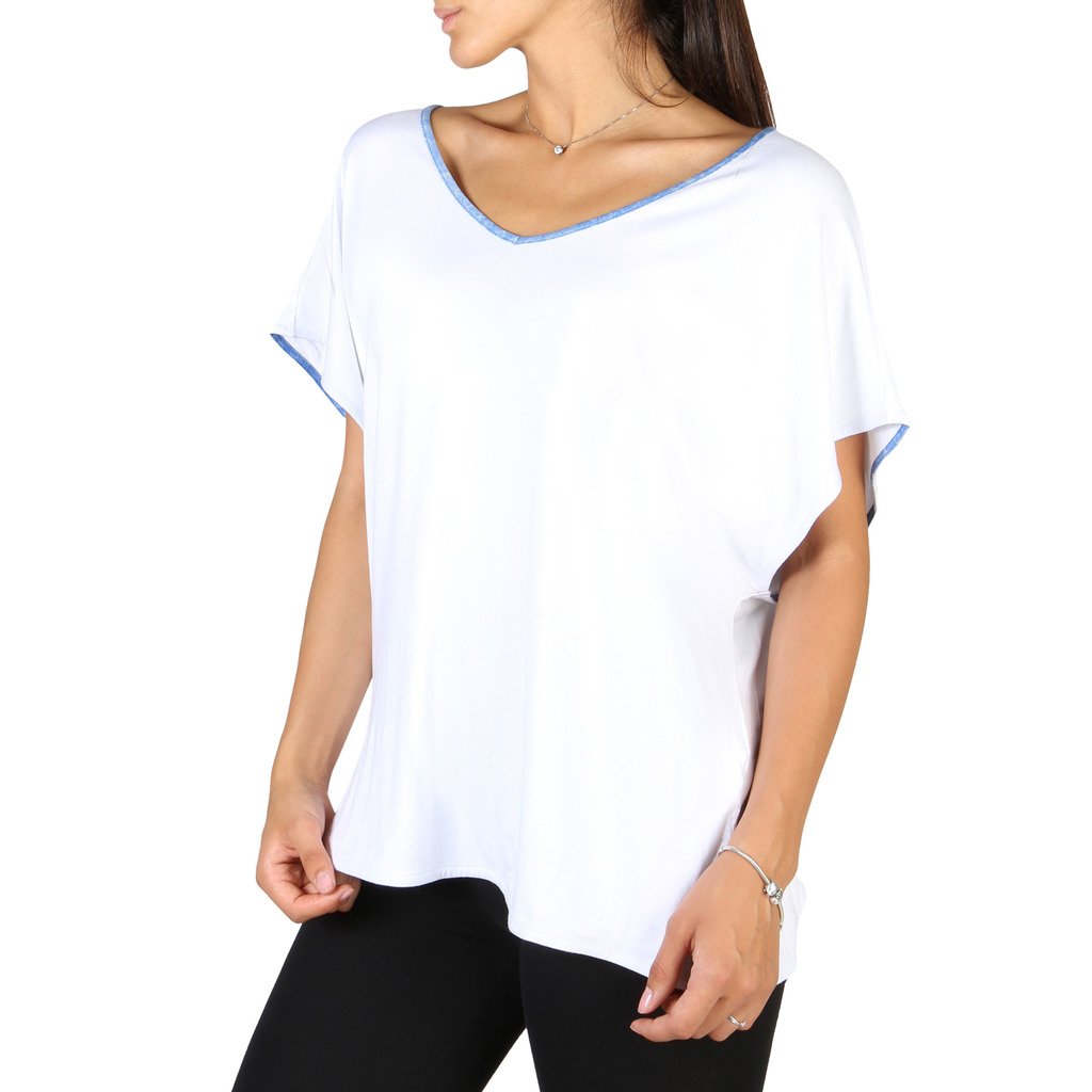 EA7 Women's T-Shirt White 3YTT53 - white XXS