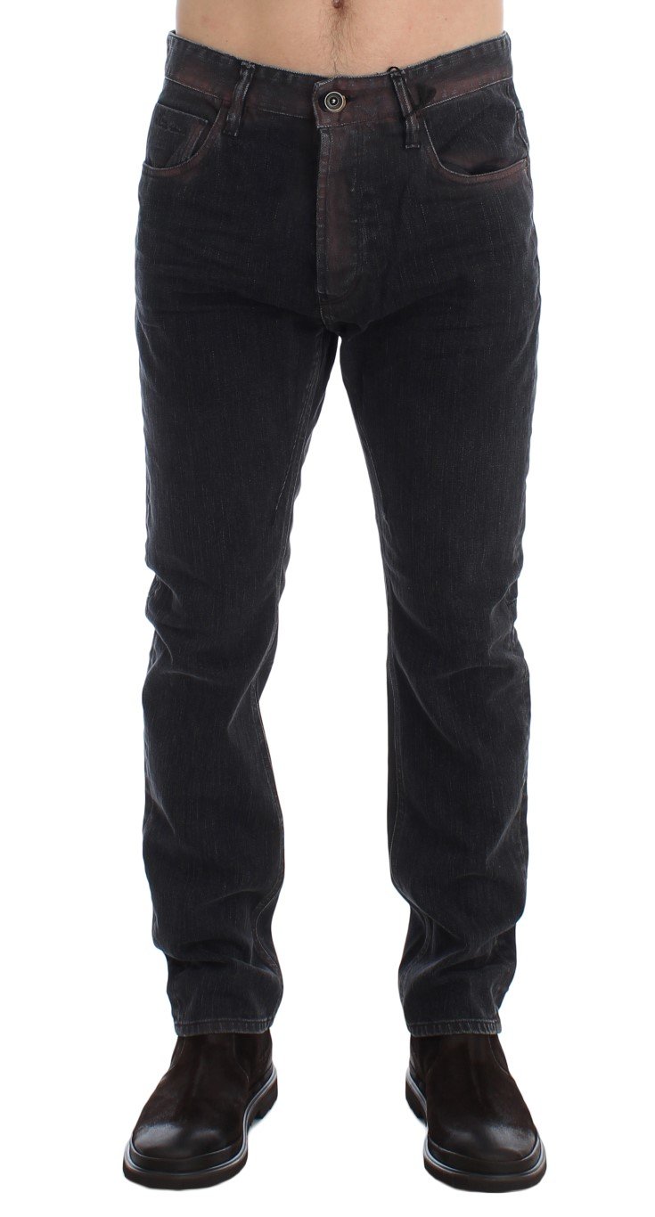 Costume National Men's Wash Regular Cotton Denim Jeans Gray SIG17958 - W34