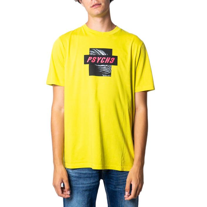 Diesel Men's T-Shirt Various Colours 175468 - yellow S