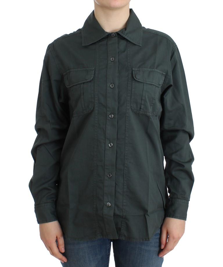 Cavalli Men's Shirt Grey SIG11983 - IT40|S