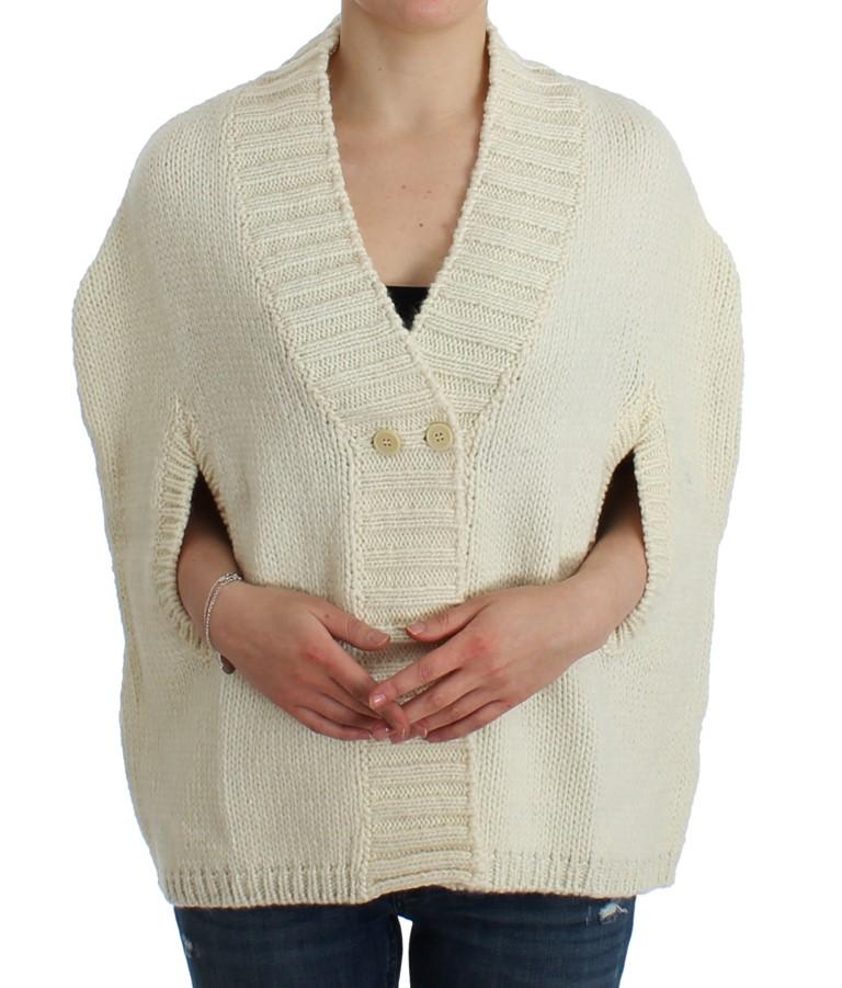 Costume National Women's Knitted Cardigan White SIG12088 - M