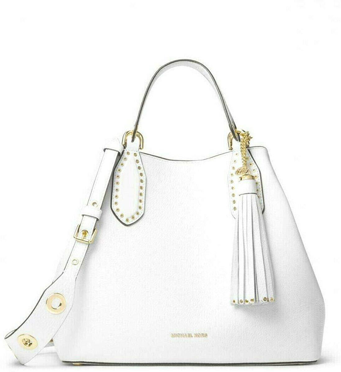 Michael Kors Women's Brooklyn Handbag White MK27423