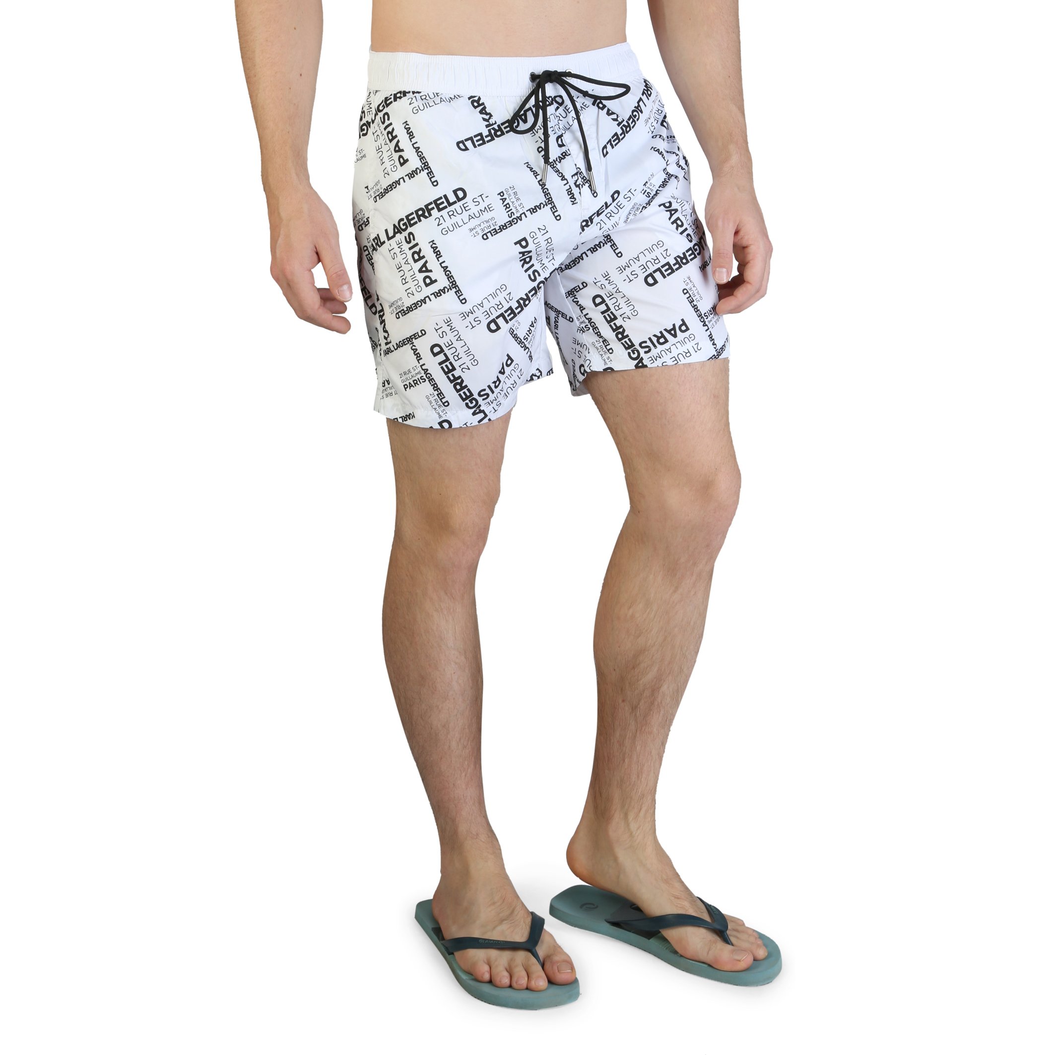 Karl Lagerfeld Men's Swimwear KL21MBM14 - white S