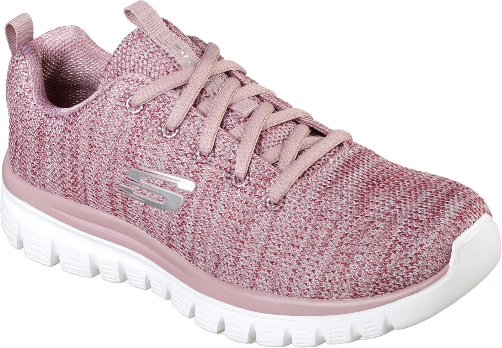 Skechers Women's Graceful Twisted Fortune Trainer Multicolor 31940 - Mauve 3