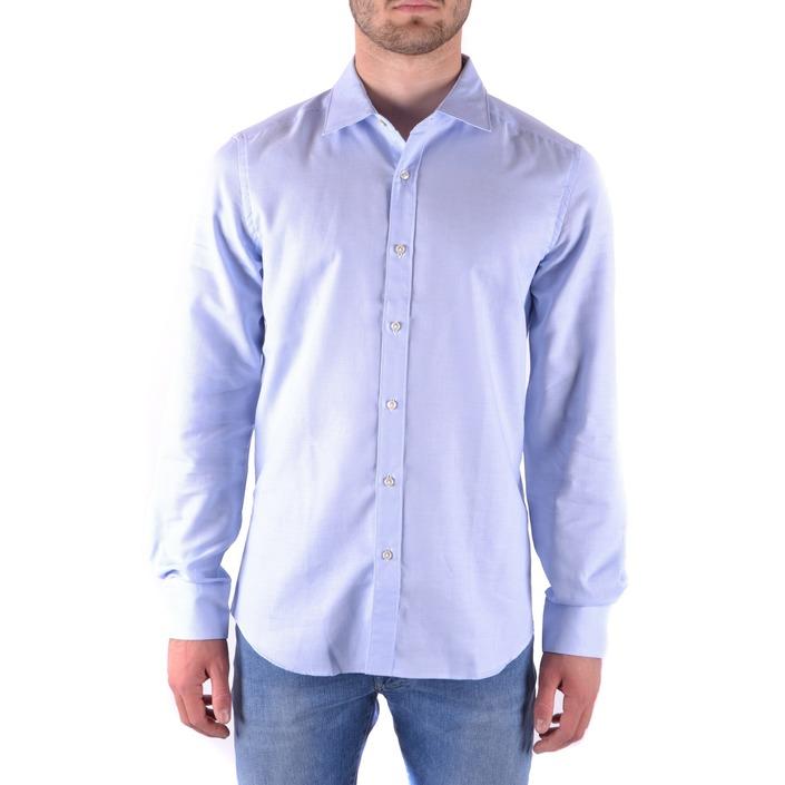 Fay Men's Shirt Blue 163212 - blue 40
