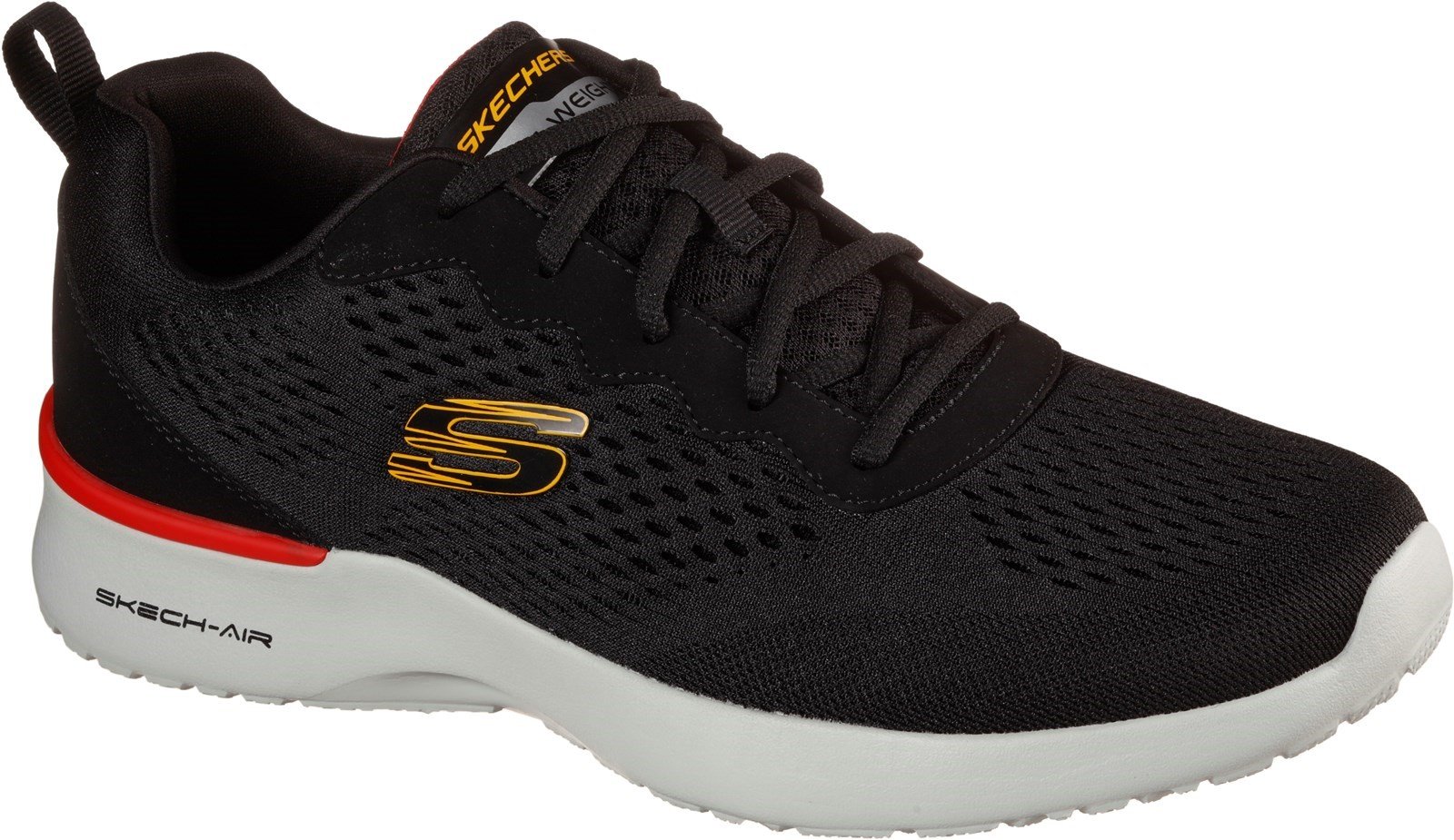 Skechers Men's Skech-Air Dynamight Sports Trainer Various Colours 32186 - Black/Black 6