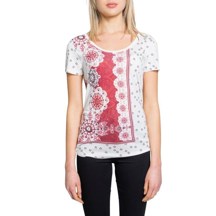 Desigual Women's T-Shirt White 193143 - white XS