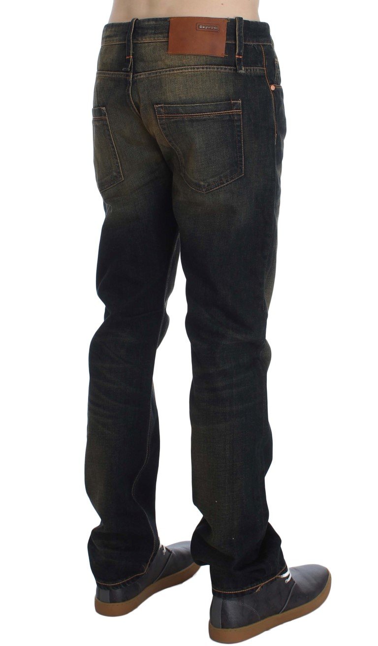 ACHT Men's Regular Straight Fit Jeans Blue SIG30478 - W34