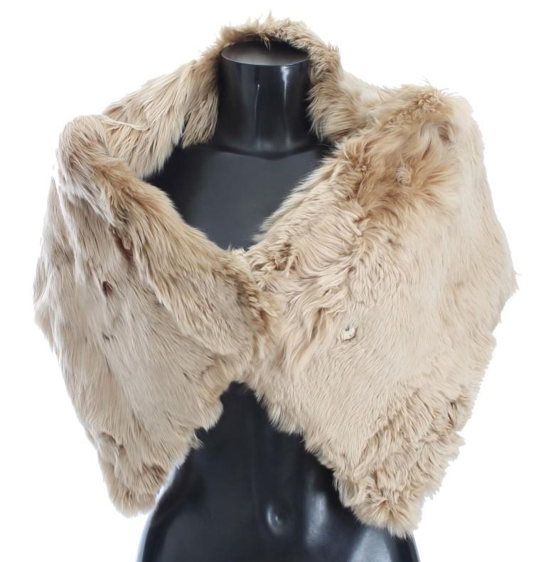 Dolce & Gabbana Women's Alpaca Collar Scarf Beige MS810 - IT40 | XS