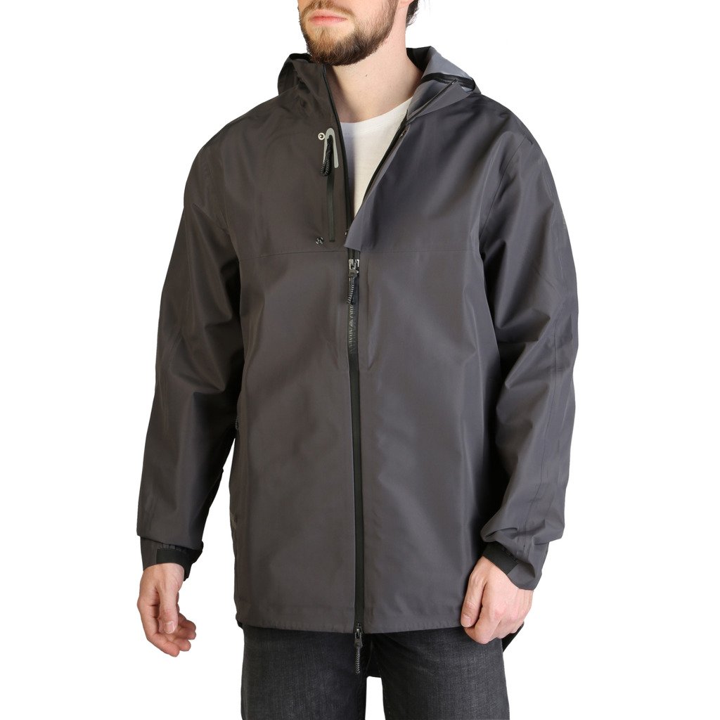 EA7 Men's Trench Coat Black 3GPB17_PNL2Z - grey S