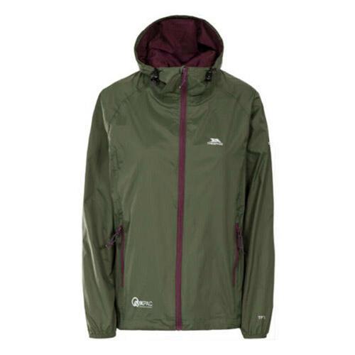 Trespass Women's Waterproof Packaway Pouch Jacket Various Colours WMS - Moss XS