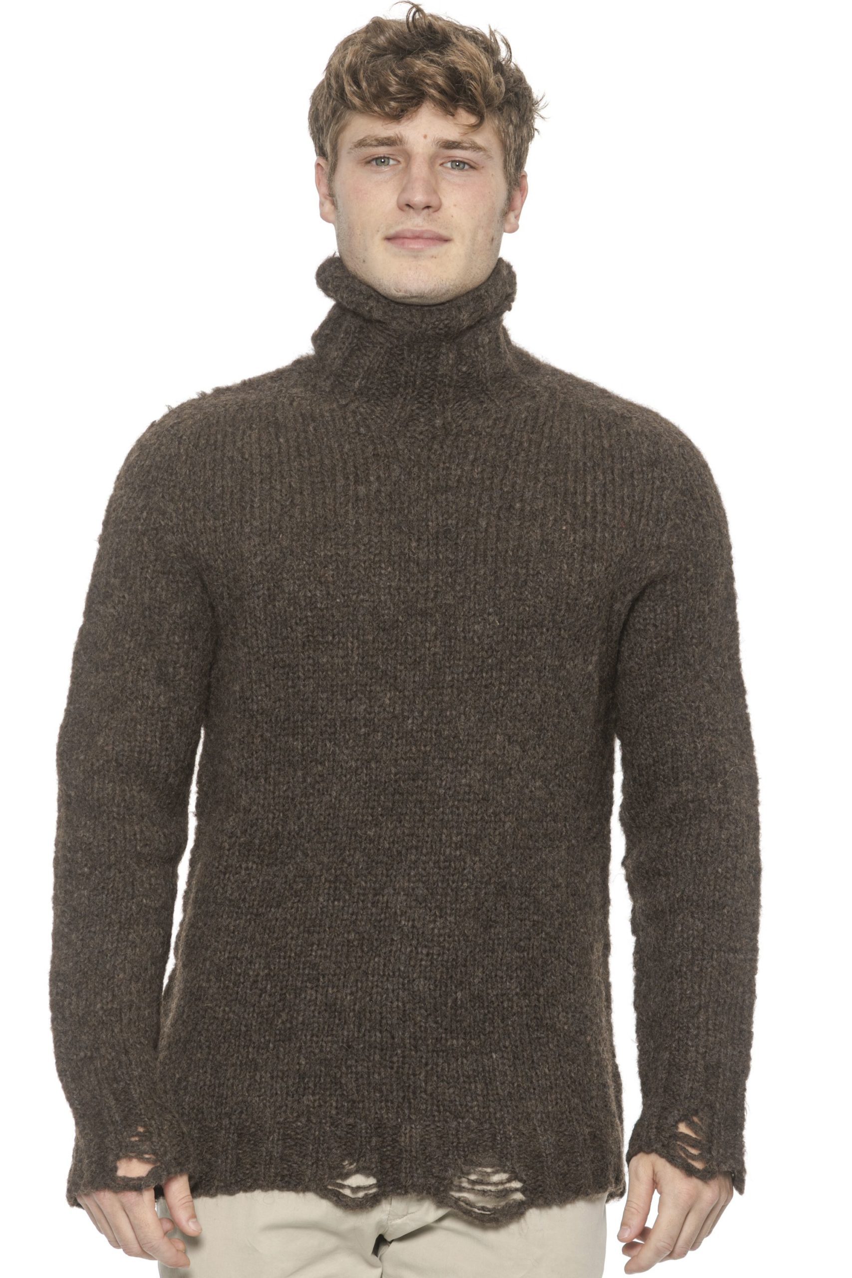 Alpha Studio Men's Moro Sweater Brown AL1314508 - IT48 | M