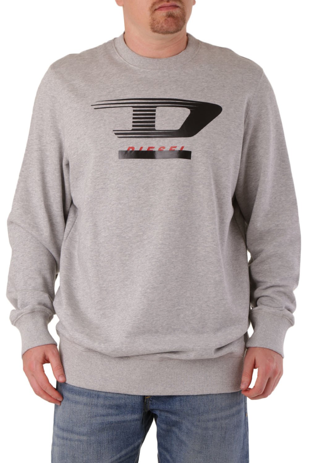 Diesel Men's Sweatshirt Various Colours 294149 - grey-1 2XL