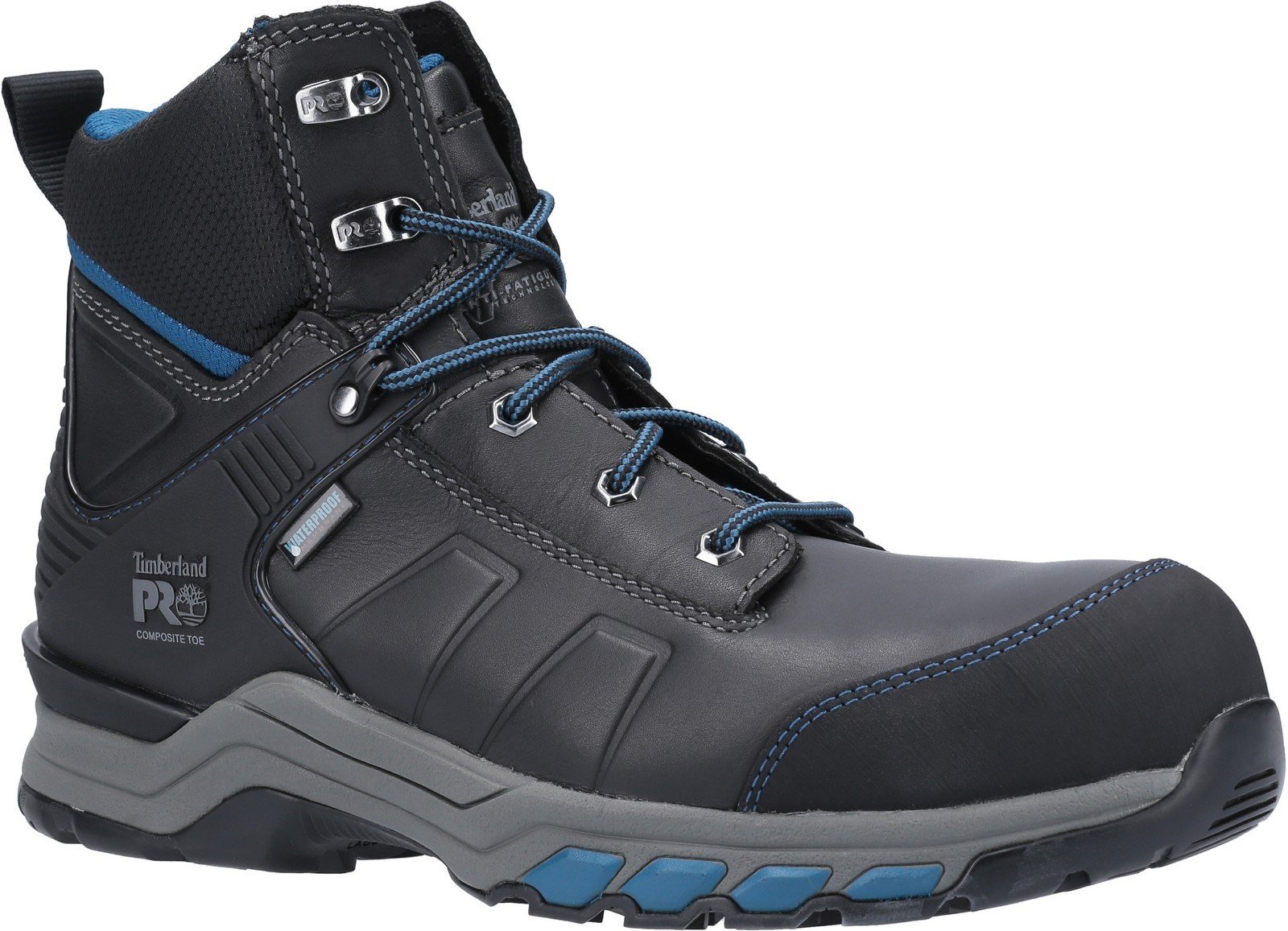 Timberland Pro Men's Hypercharge Safety Toe Work Boot Various Colours 30948 - Black/Teal 6