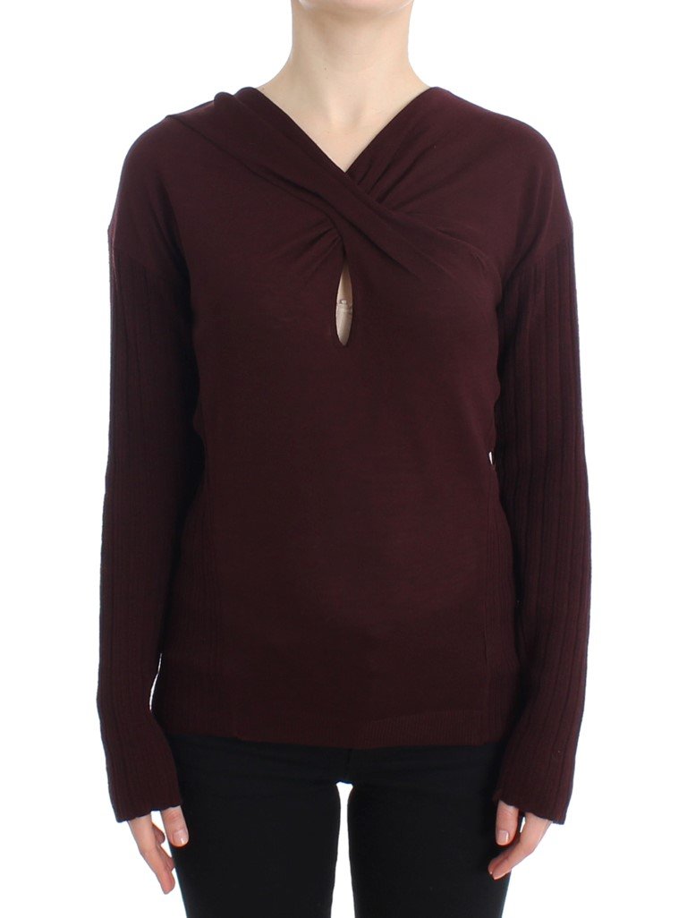 Cavalli Women's Sweater Purple SIG11618 - IT46|XL