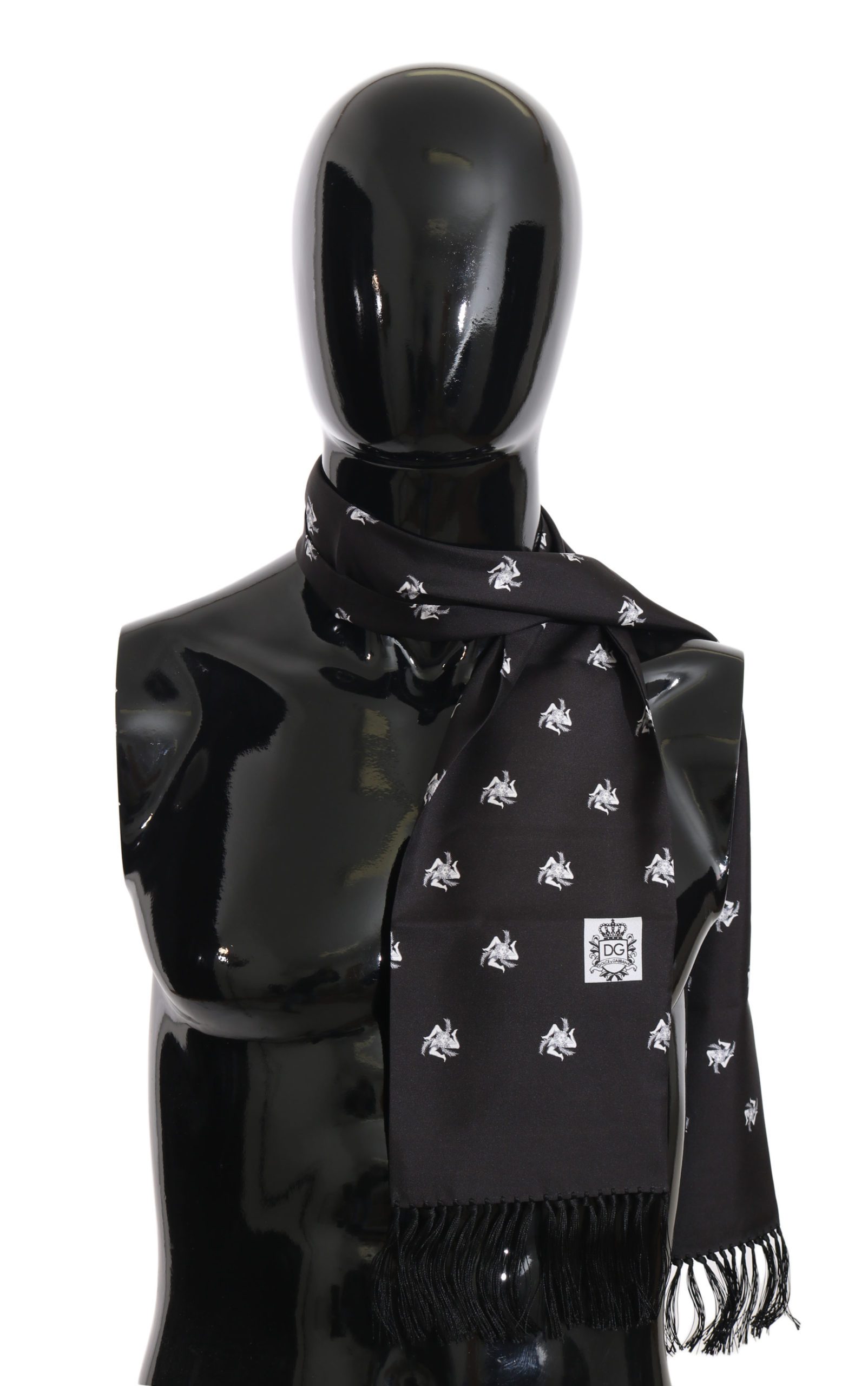 Dolce & Gabbana Men's Scarf Black MS1975