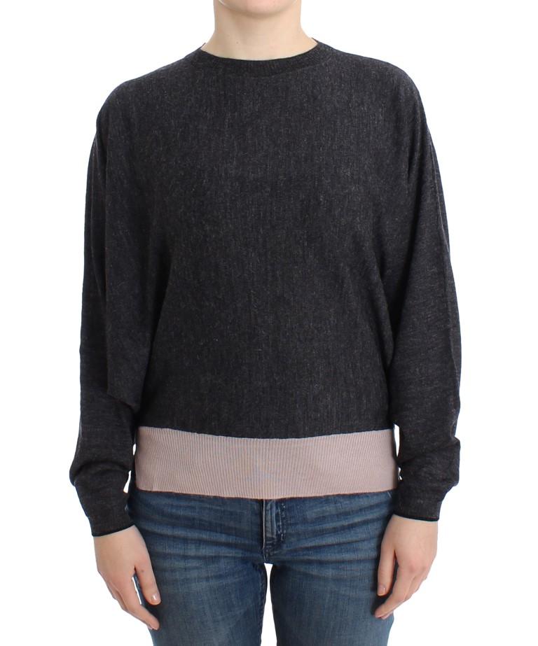 Costume National Women's Knitted Batwing Sweater Gray SIG12047 - S