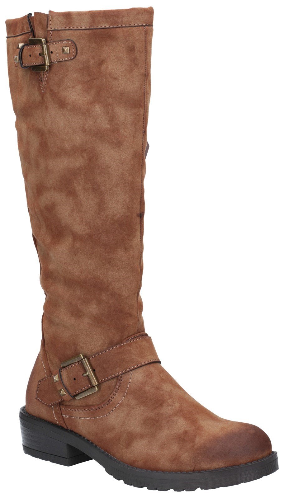 Divaz Women's Courtney Zip Up Boot Black 27167-45653 - Tan 3