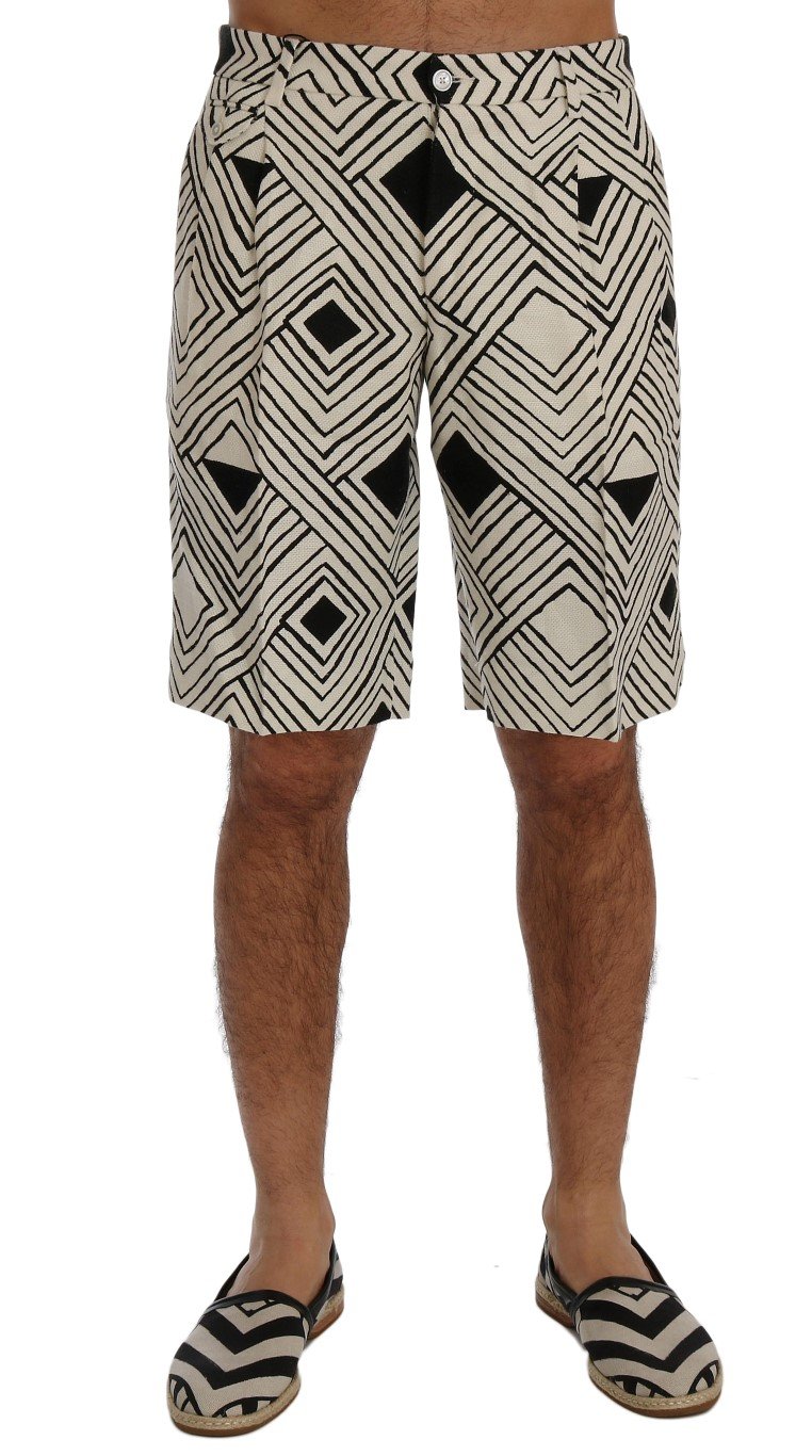 Dolce & Gabbana Men's Striped Casual Shorts Multicolor SIG60405 - IT46 | S