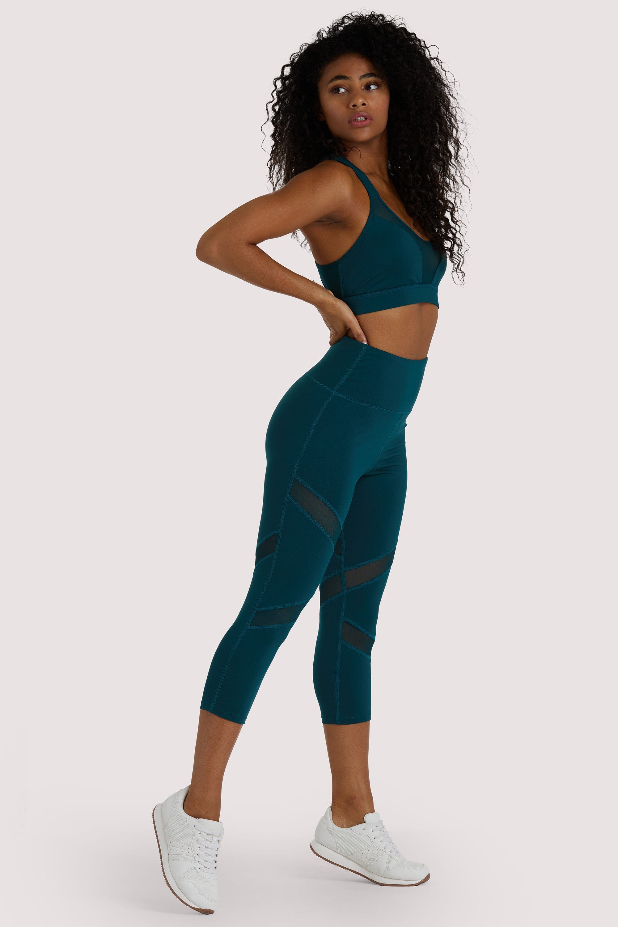Wolf & Whistle Eco Teal Crop Legging UK 10 / US 6