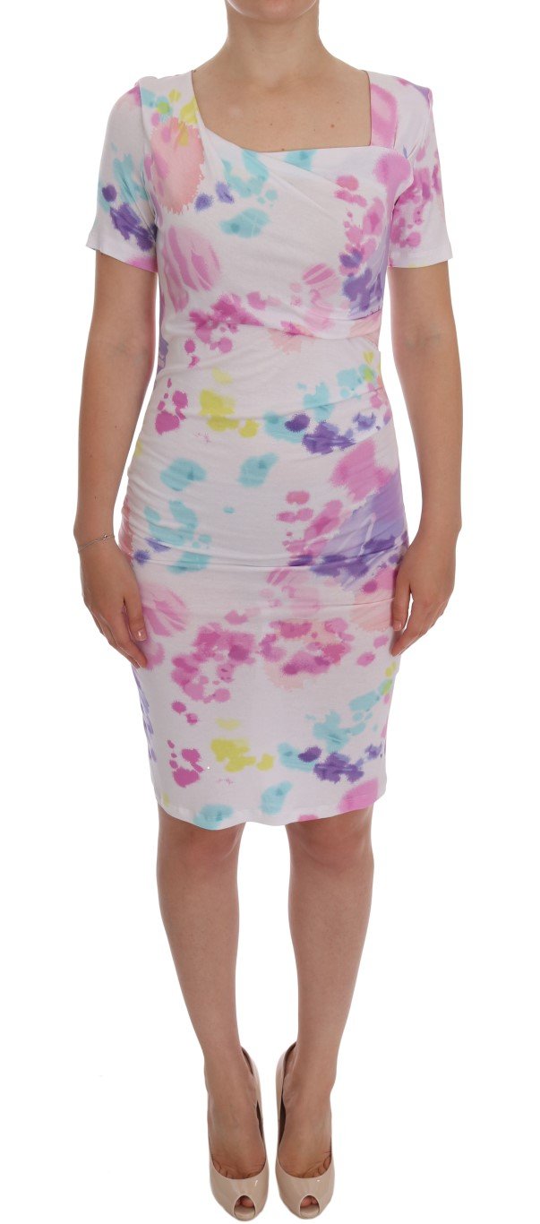 Roccobarocco Women's Printed Pencil Sheath Dress Multicolor GE10004 - IT44 | M