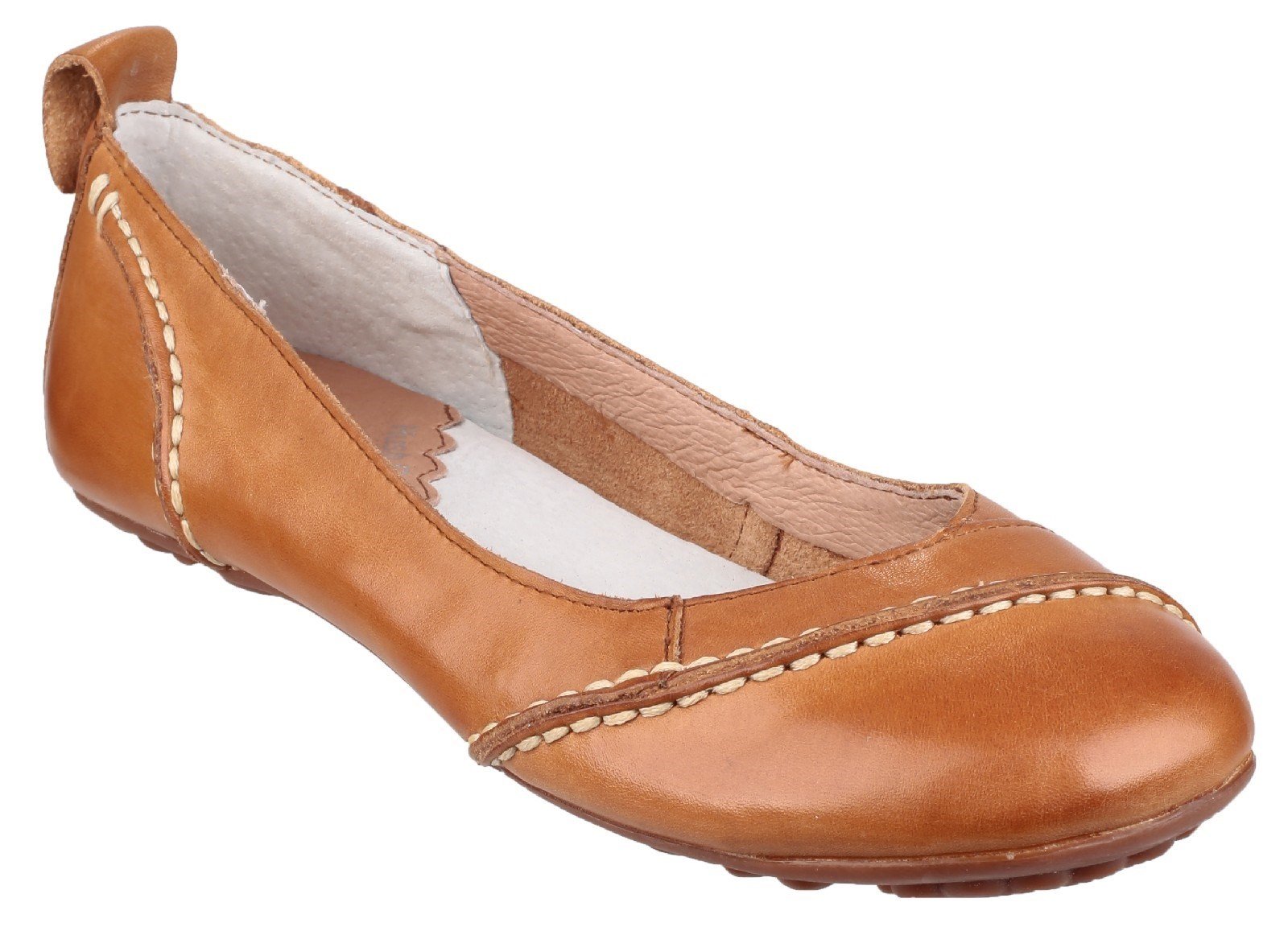 Hush Puppies Women's Janessa Slip On Flat Tan 23257 - Tan 3