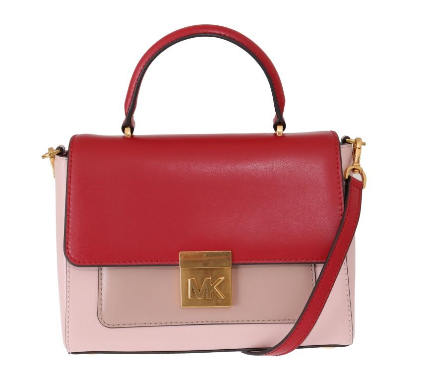 Michael Kors Women's MINDY Satchel Bag Red Pink MK5008
