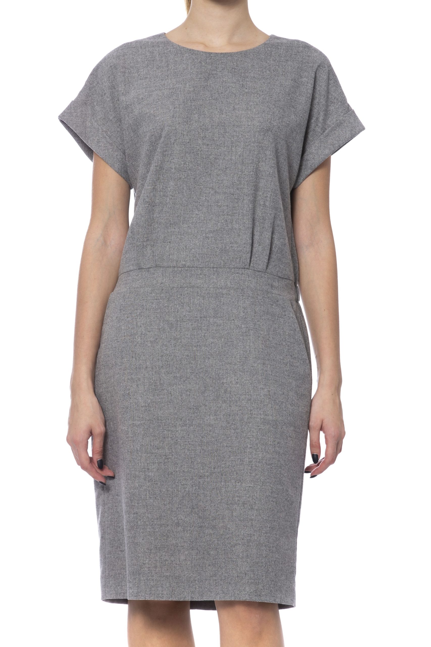 Peserico Women's Dress Grey PE993272 - IT42 | S