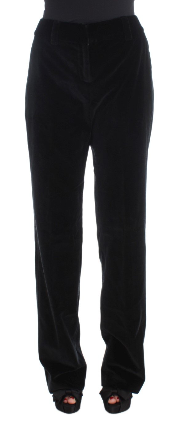 Ermanno Scervino Women's Straight Legs Trouser Black SIG30395 - IT42|M