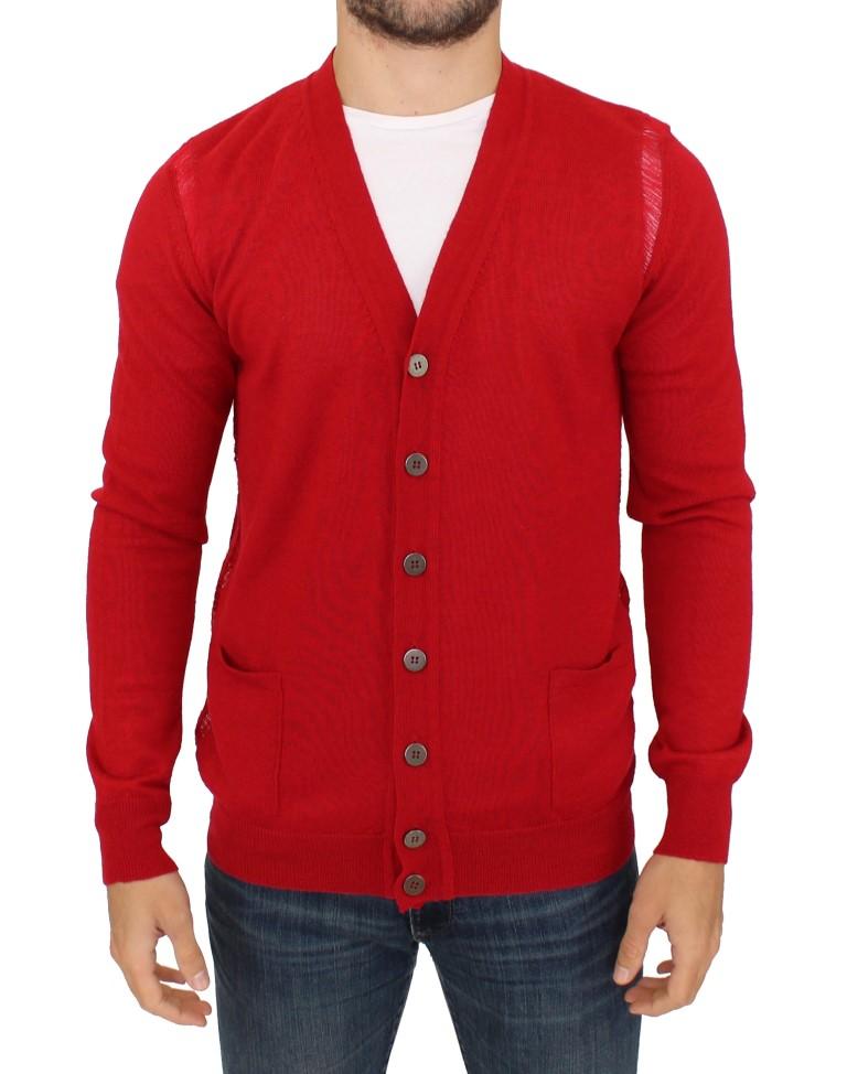 Karl Lagerfeld Men's Cardigan Red SIG10574 - XL