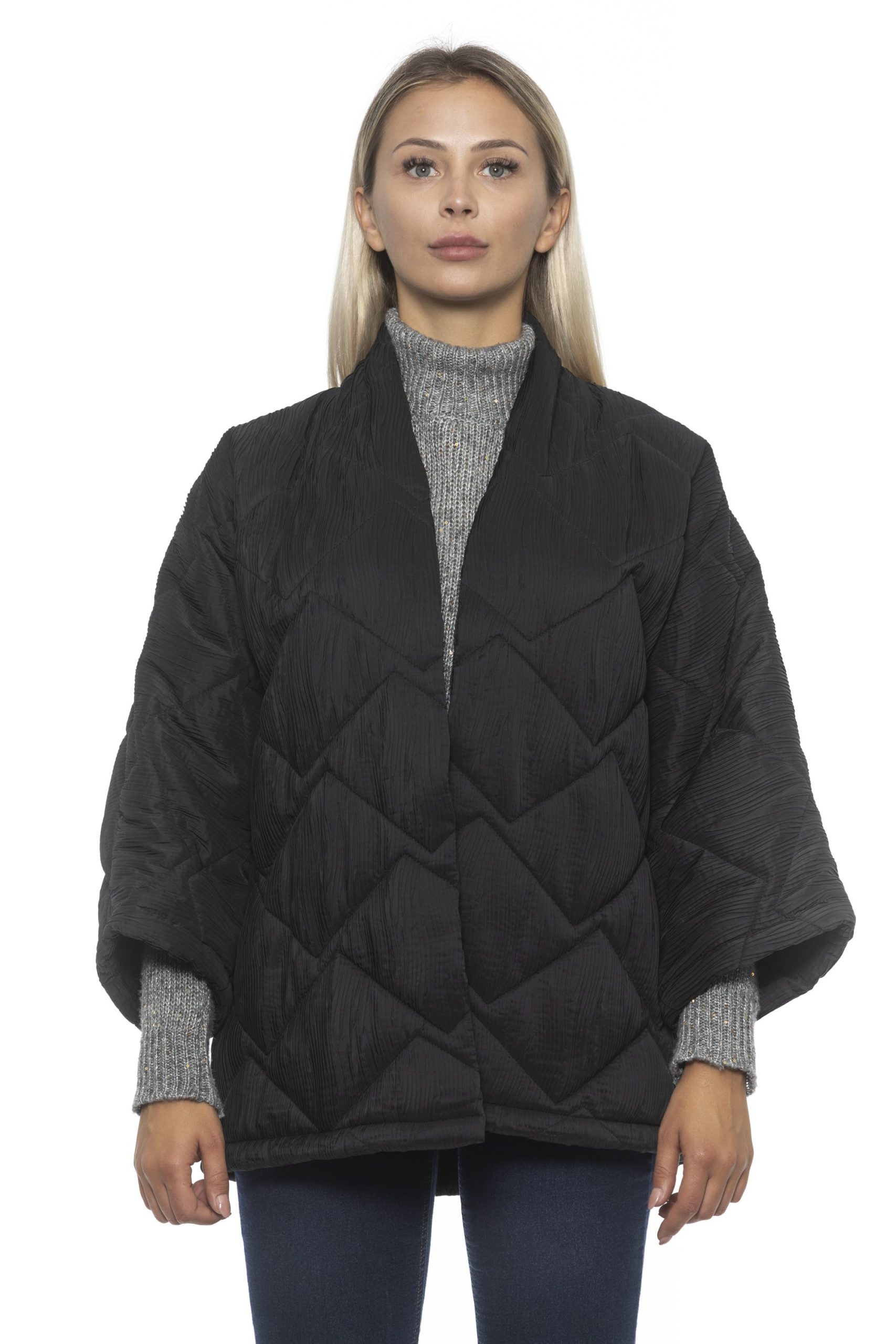 Alpha Studio Women's V A R. U N I C A Coat Black AL1192244 - One Size