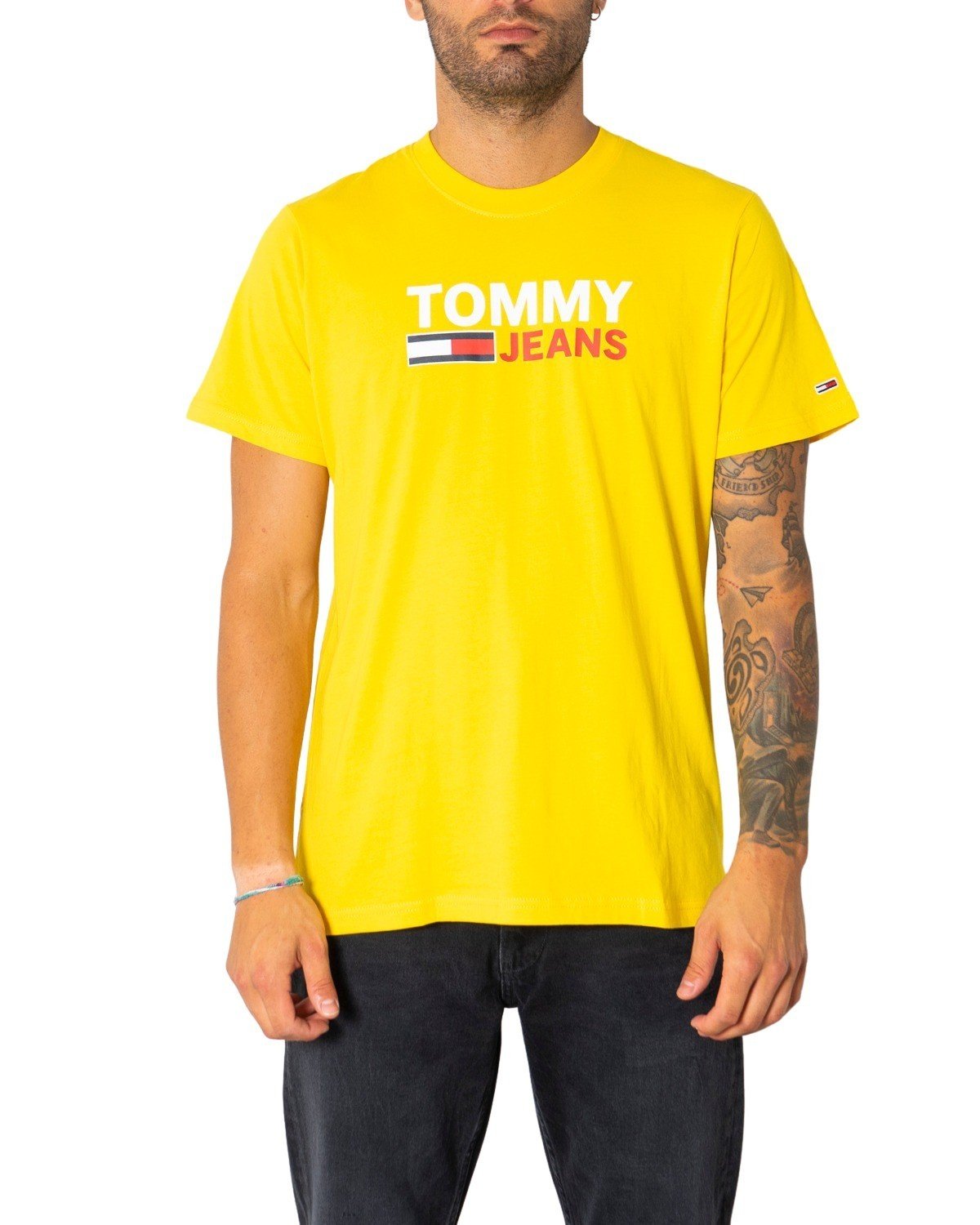 Tommy Hilfiger Jeans Men's T-Shirt Various Colours 304989 - yellow M