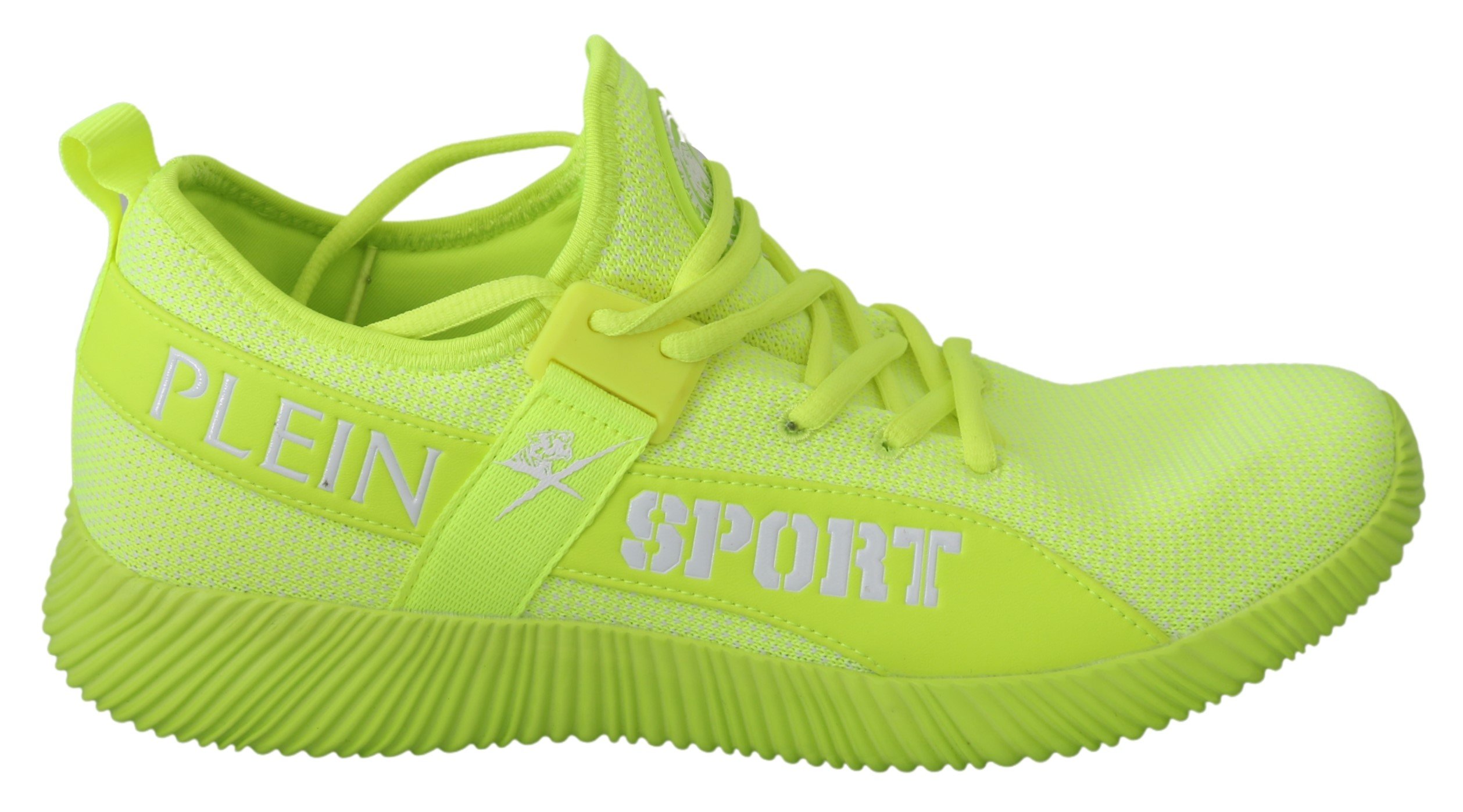 PHILIPP PLEIN Men's CARTER Logo Hi-Top Trainer Green MV2984 - EU40/US7