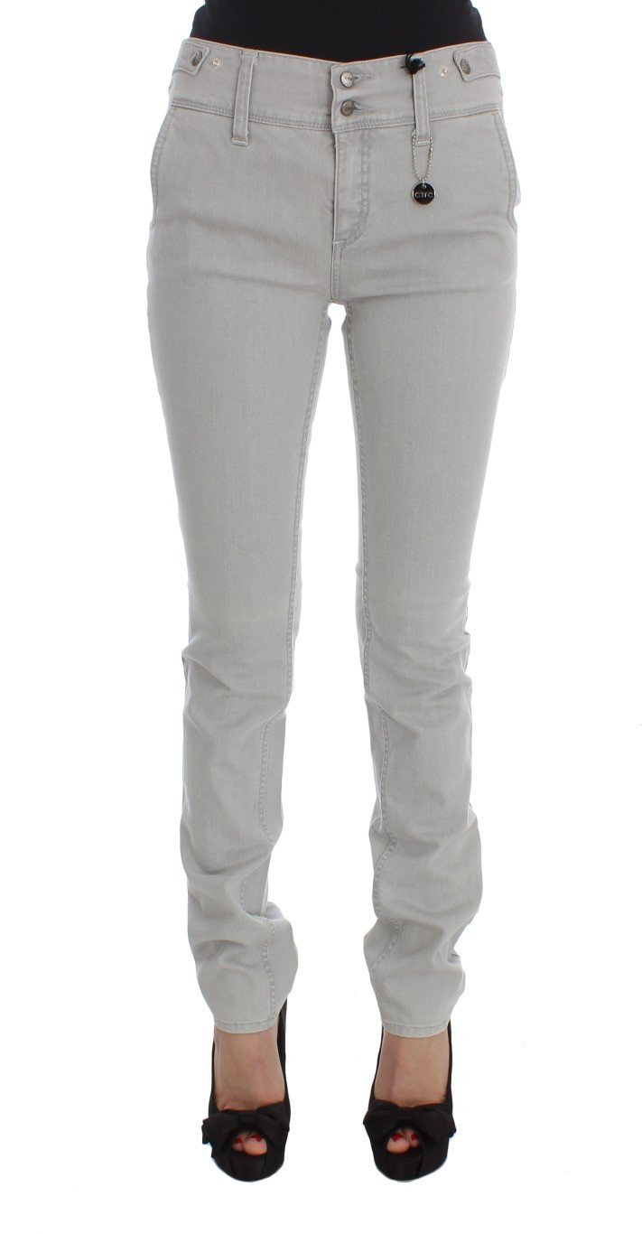 Costume National Women's Cotton Blend Super Slim Fit Jeans Gray SIG32593 - W26