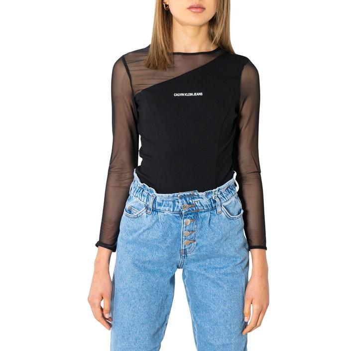 Calvin Klein Jeans Women T-Shirt Black 299924 - black XS