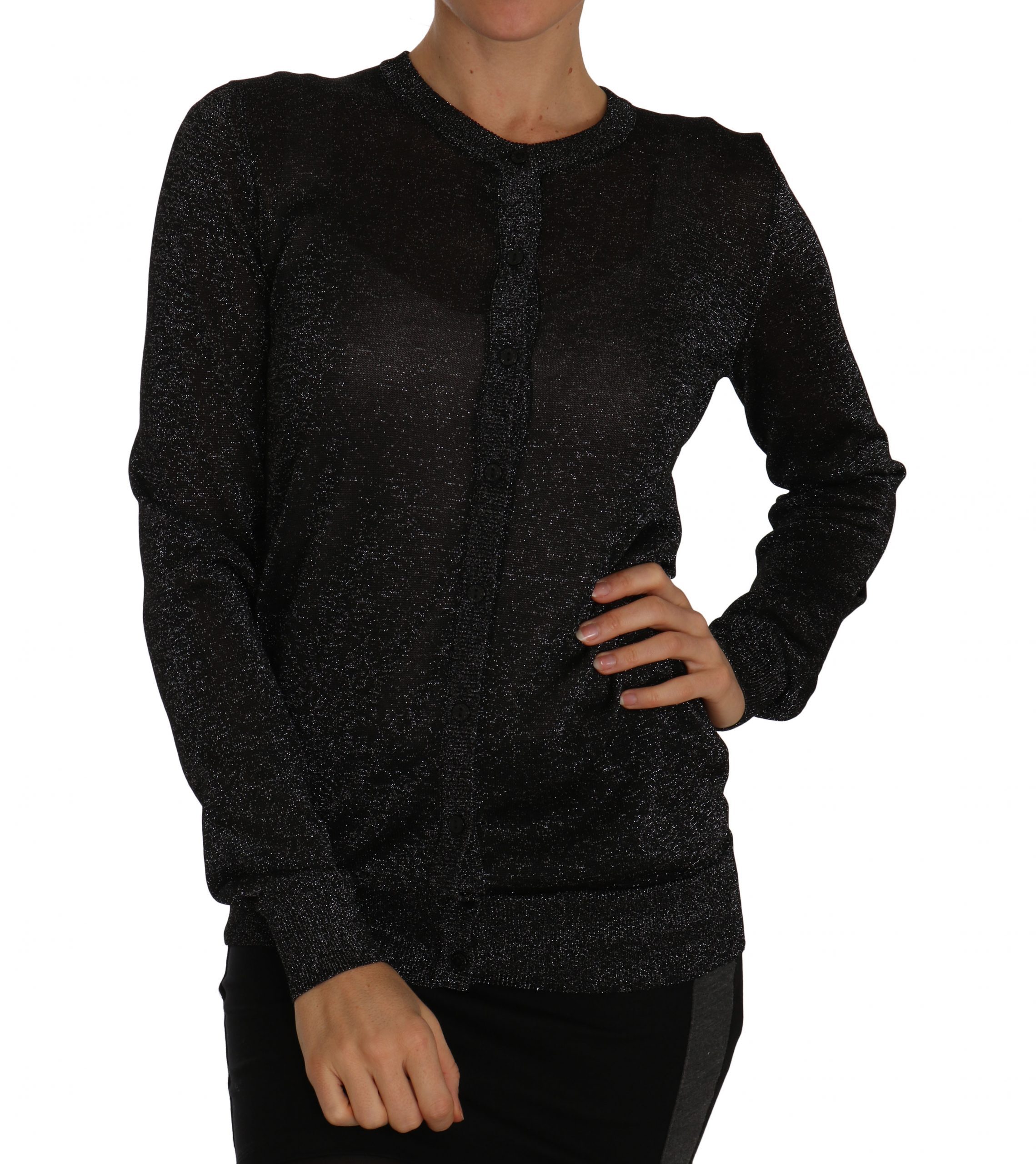 Dolce & Gabbana Women's Lightweight Cardigan Black TSH2264 - IT40|S