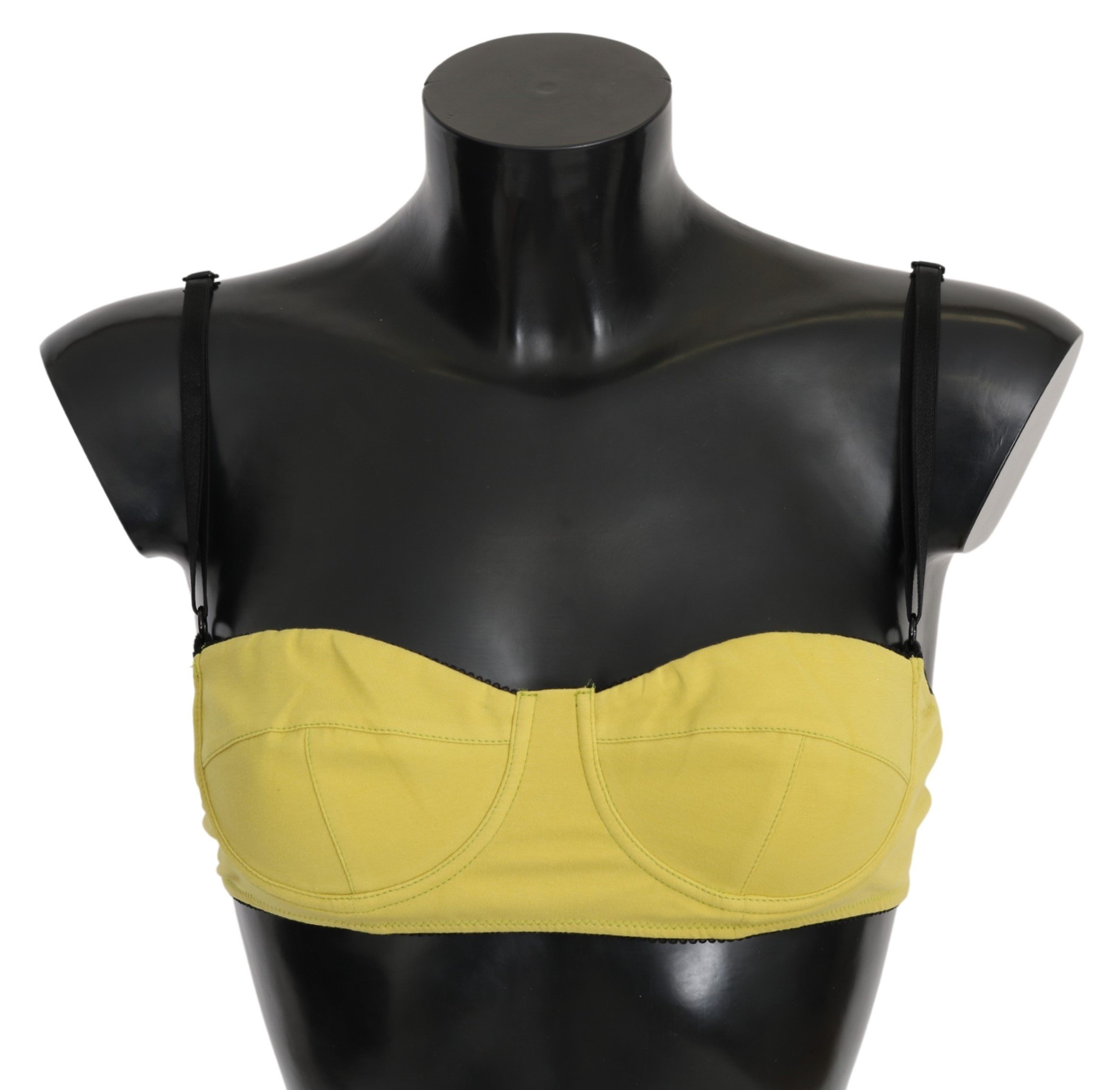 John Galliano Women's Reggiseno Cotton Stretch Bra Yellow BIK958 - IT2 | S