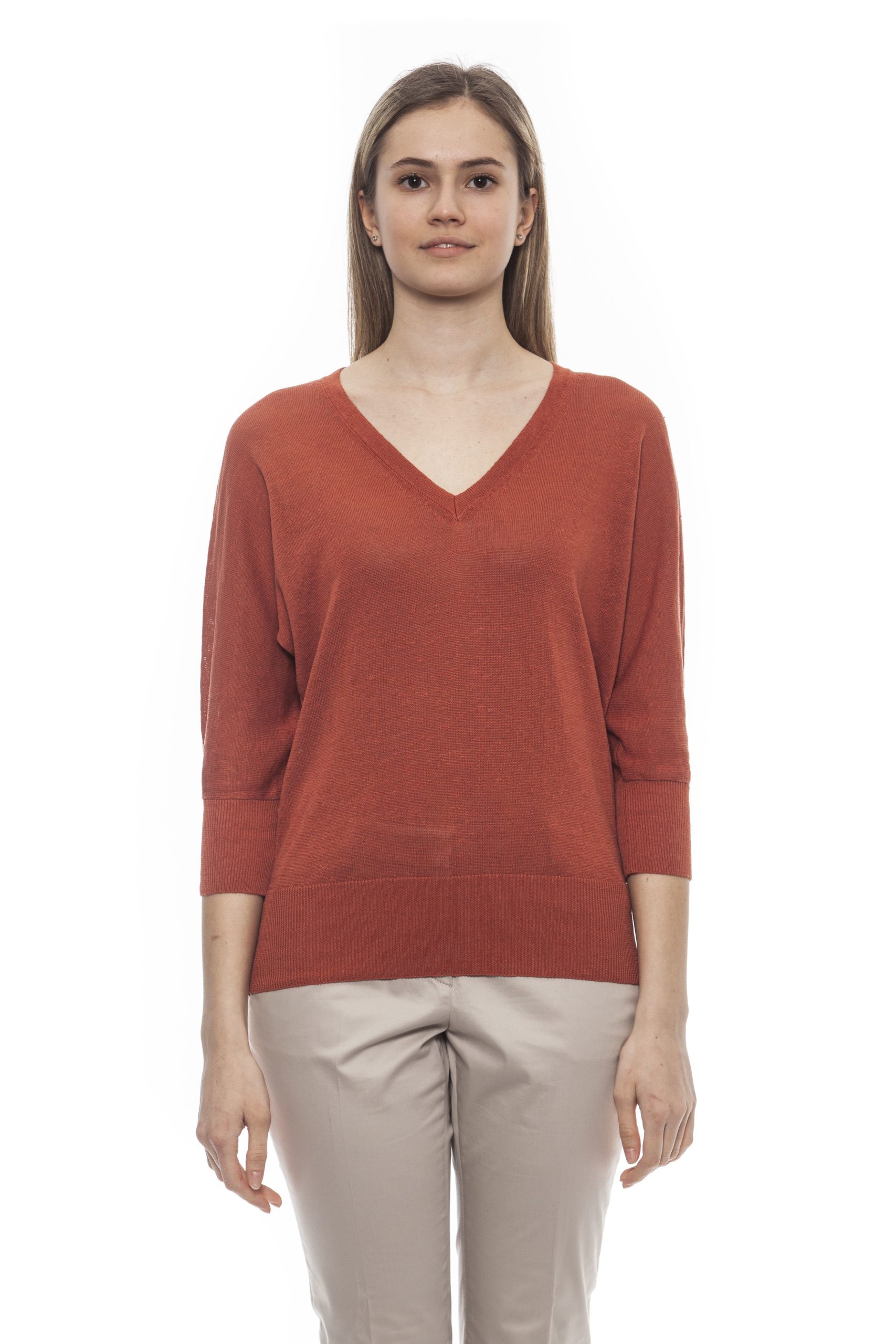 Peserico Women's Marrone Sweater Brown PE1383098 - IT42 | S
