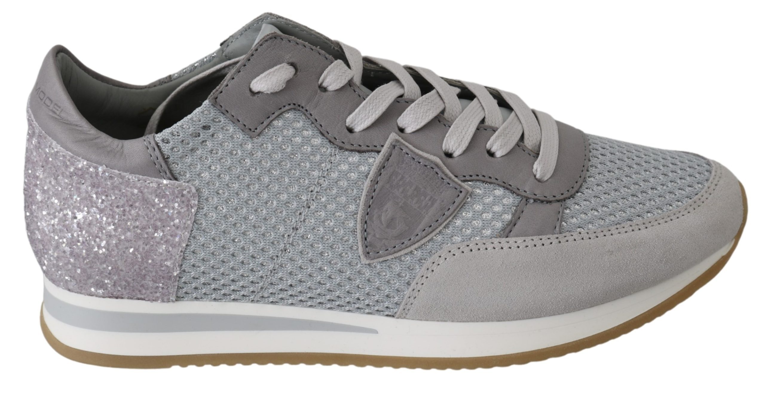 Philipp Plein Women's Leather Sport Casual Trainer Gray LA6667 - EU37/US6.5