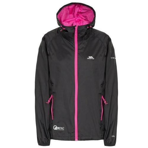 Trespass Women's Waterproof Packaway Pouch Jacket Various Colours WMS - Black XS