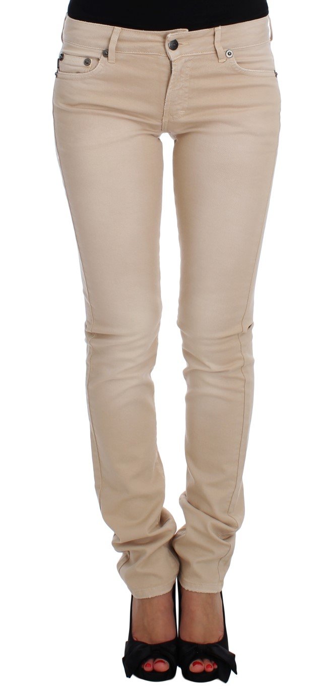 Cavalli Women's Slim Fit Jeans Beige SIG18148 - W26