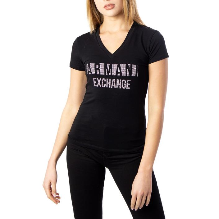 Armani Exchange Women's T-Shirt Black 190394 - black XS