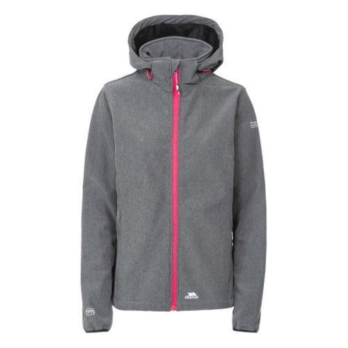 Trespass Women's Softshell Waterproof Jacket Various Colours Ramona - Carbon XS