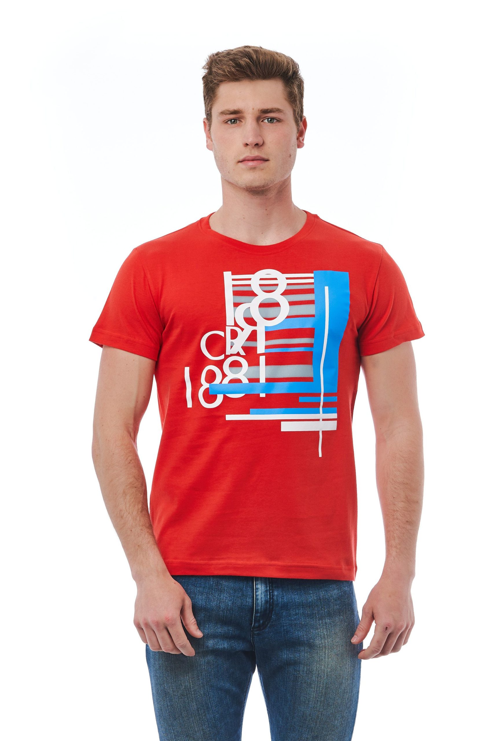 Cerruti 1881 Men's Rosso T-Shirt Red CE1410135 - M