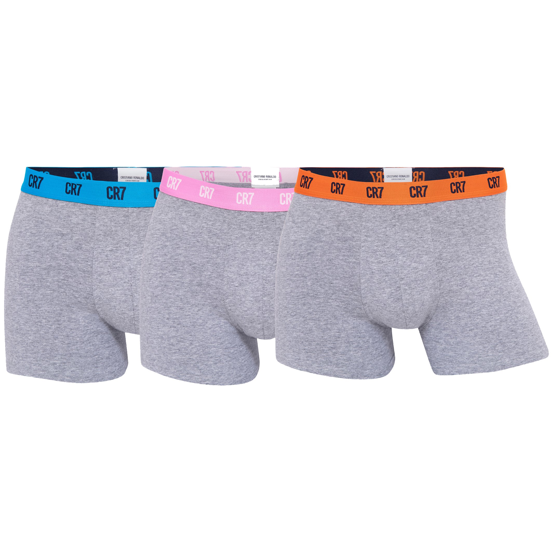 CR7 Cristiano Ronaldo Men's Boxer Shorts Various Colours 8100-49 - grey-1 S