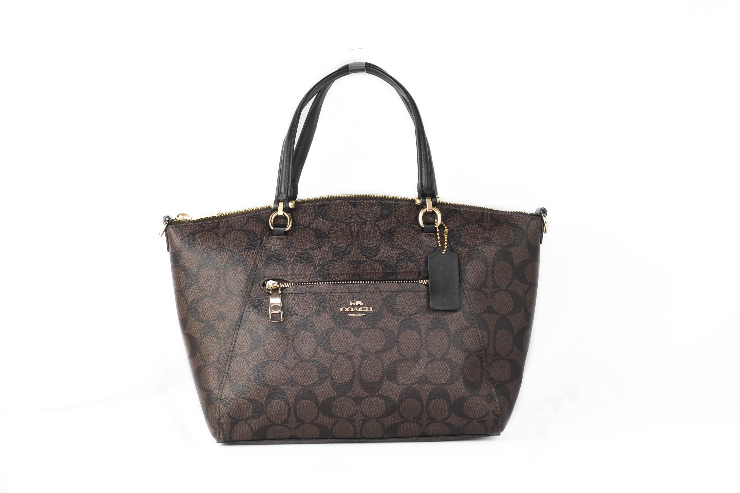 COACH Women's Katy Dome Satchel Bag Black 87302