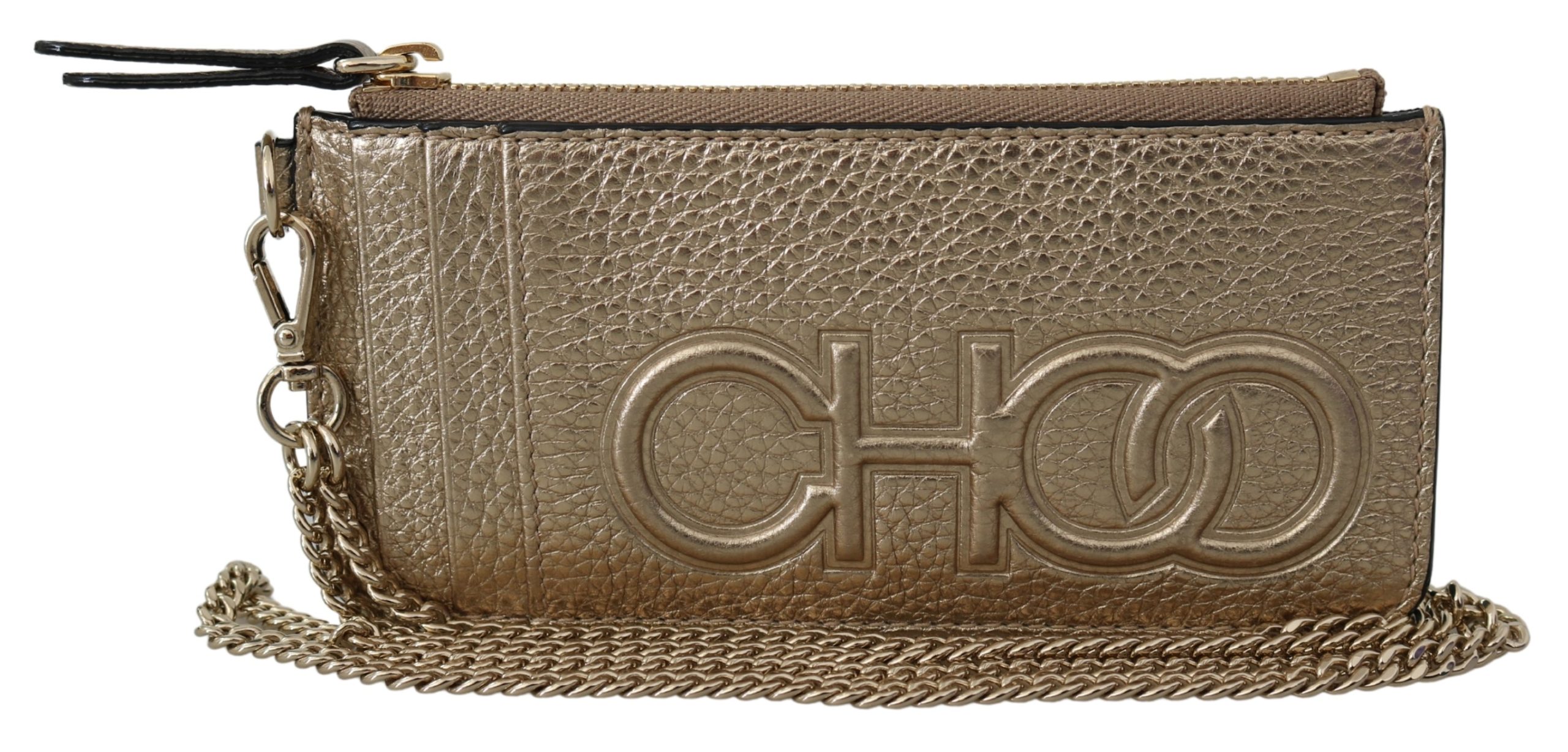 Jimmy Choo Women's Lusse Chain Wallet Gold 1435699