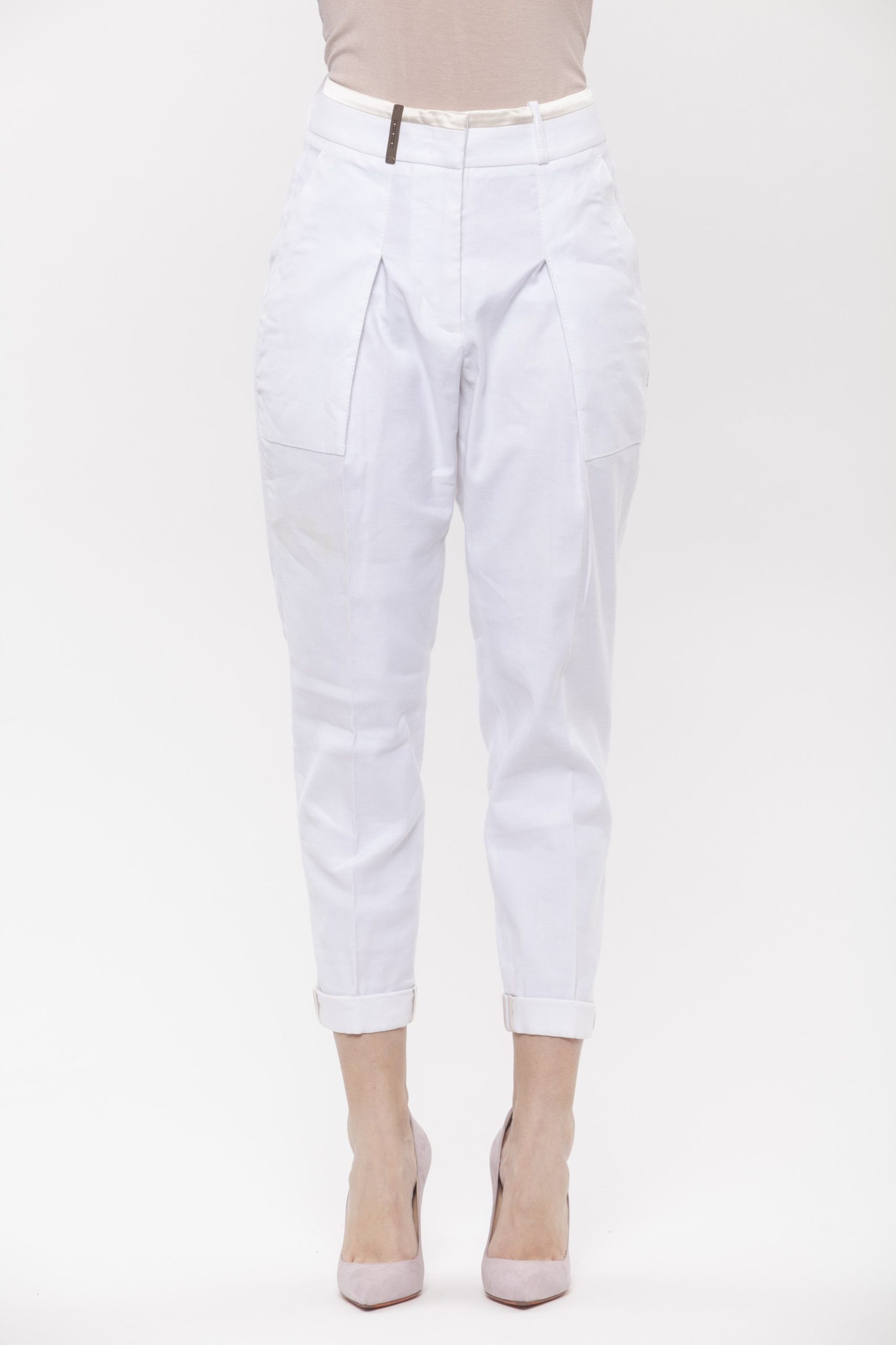 A Bianco White Jeans & Pant - IT42 | S